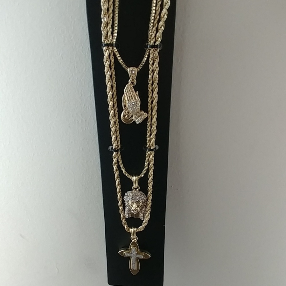 Bling 3 Necklace Chains